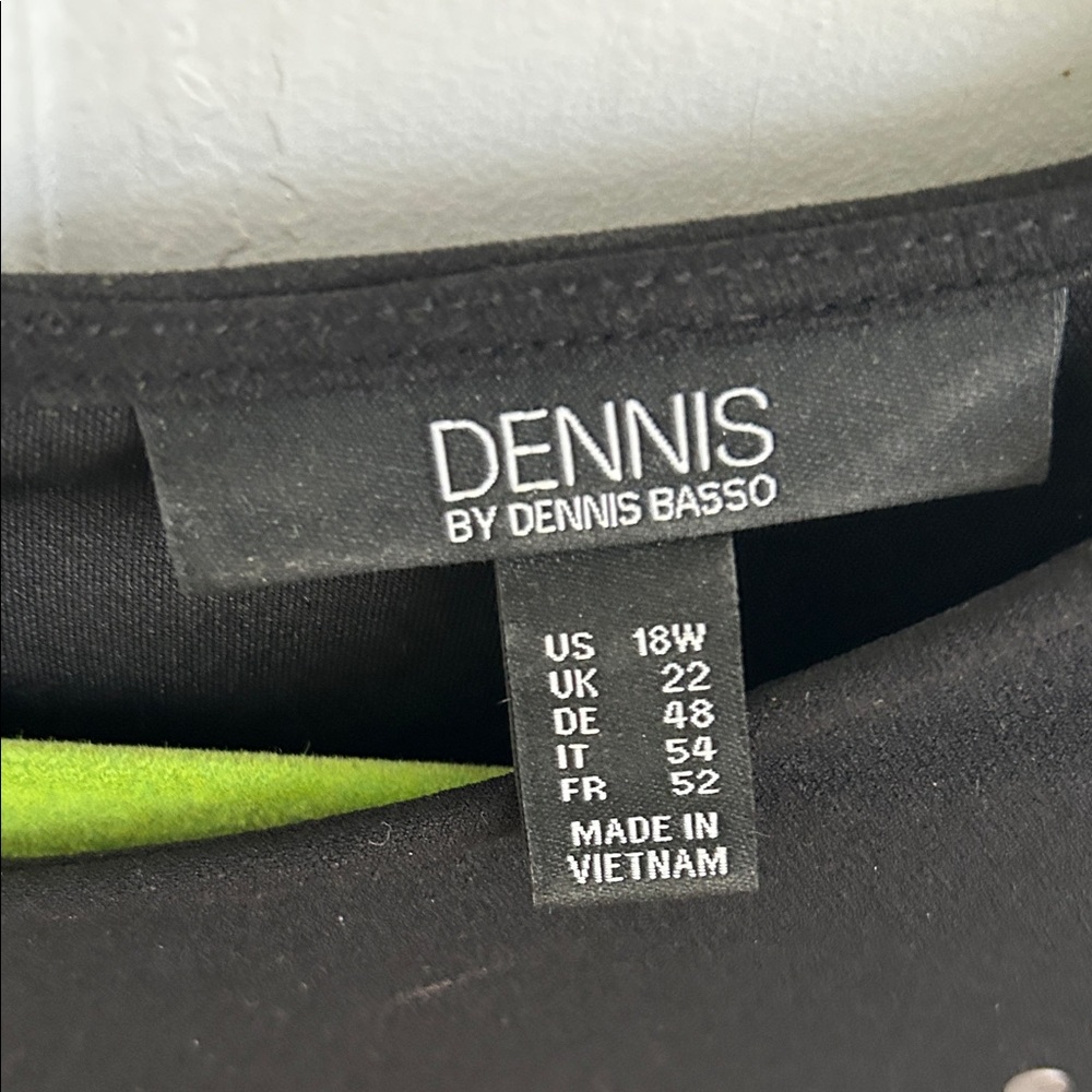 Dennis Basso Black Dress with Silver Rivets - Picture 2 of 3